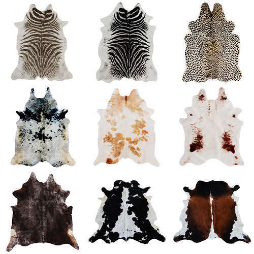 Nine Rugs From Animal Skins 08 3D model