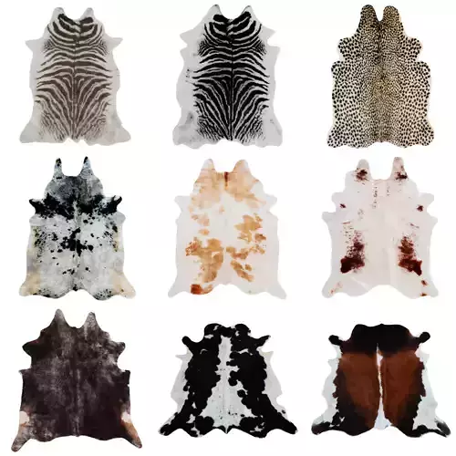 Nine Rugs From Animal Skins 08 3D model