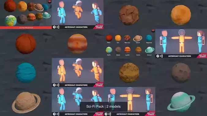 Sci-Fi Pack 3D Model Collection