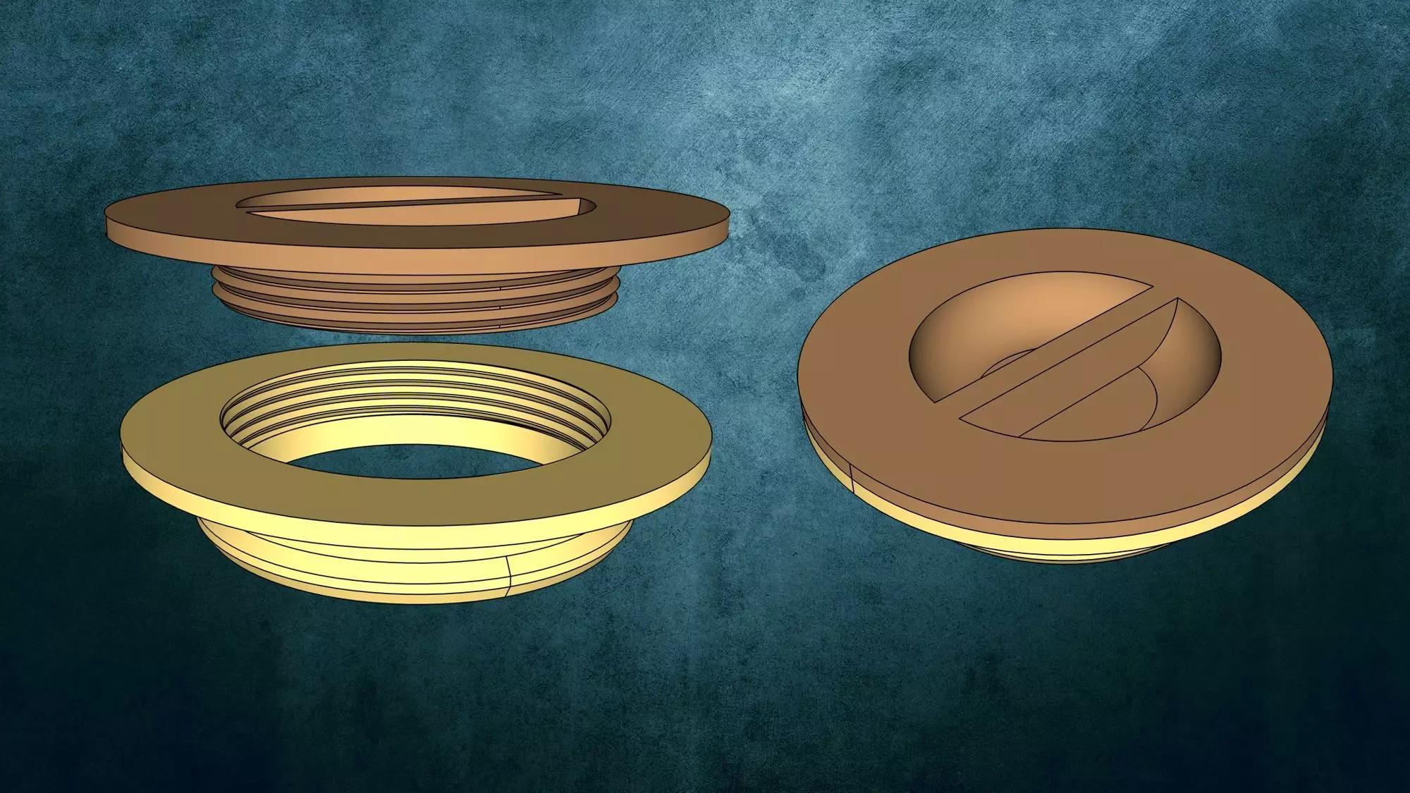 Lid for parasol stand 3D print model