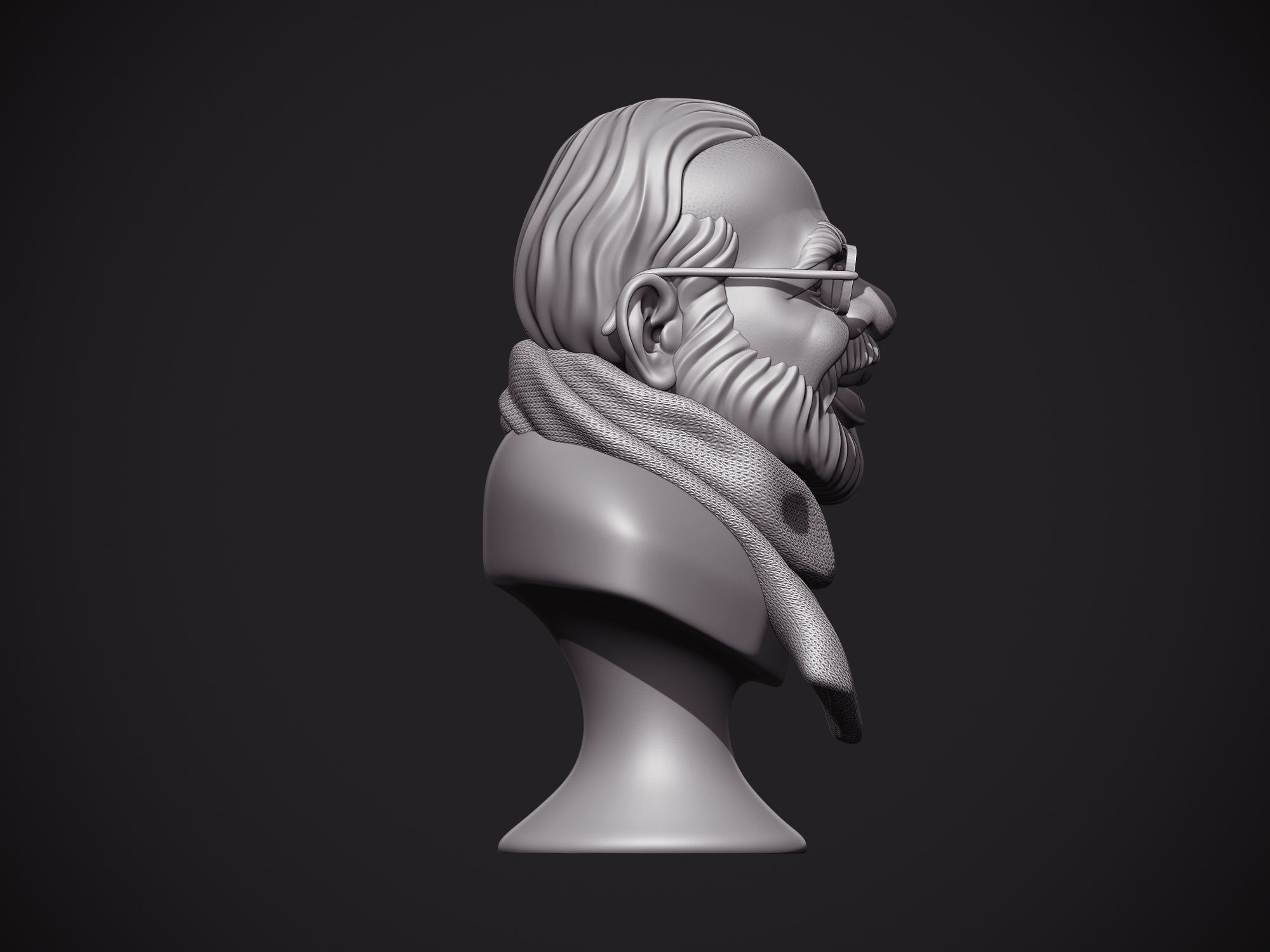 PM Modi Cartoon Bust 3D print model_21