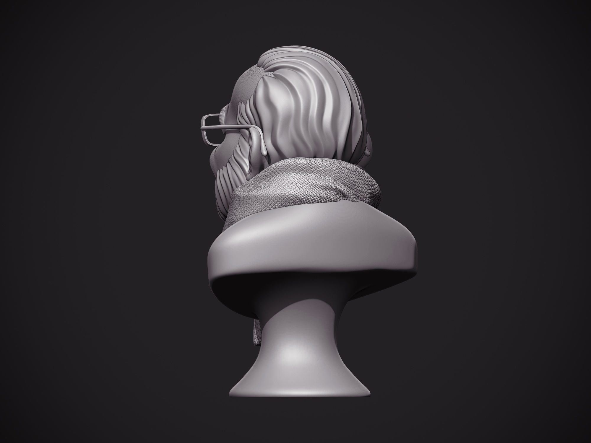 PM Modi Cartoon Bust 3D print model_26