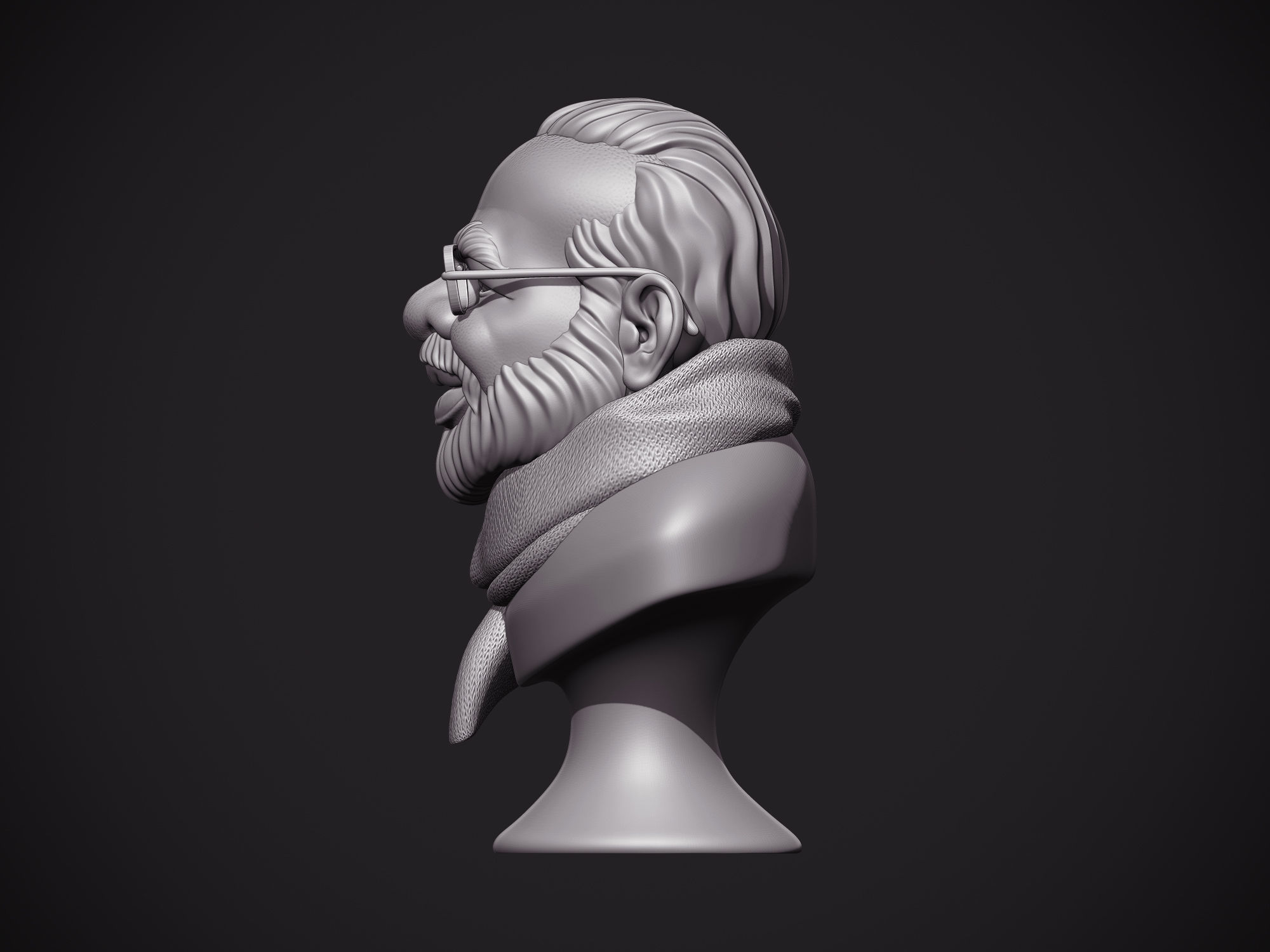 PM Modi Cartoon Bust 3D print model_28