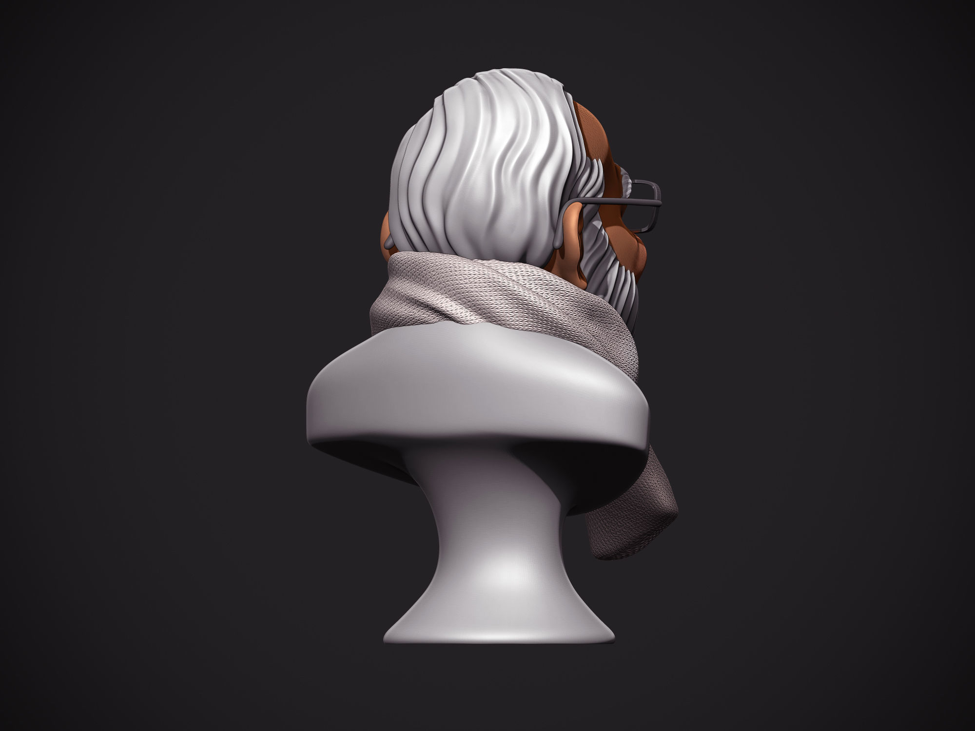 PM Modi Cartoon Bust 3D print model_7