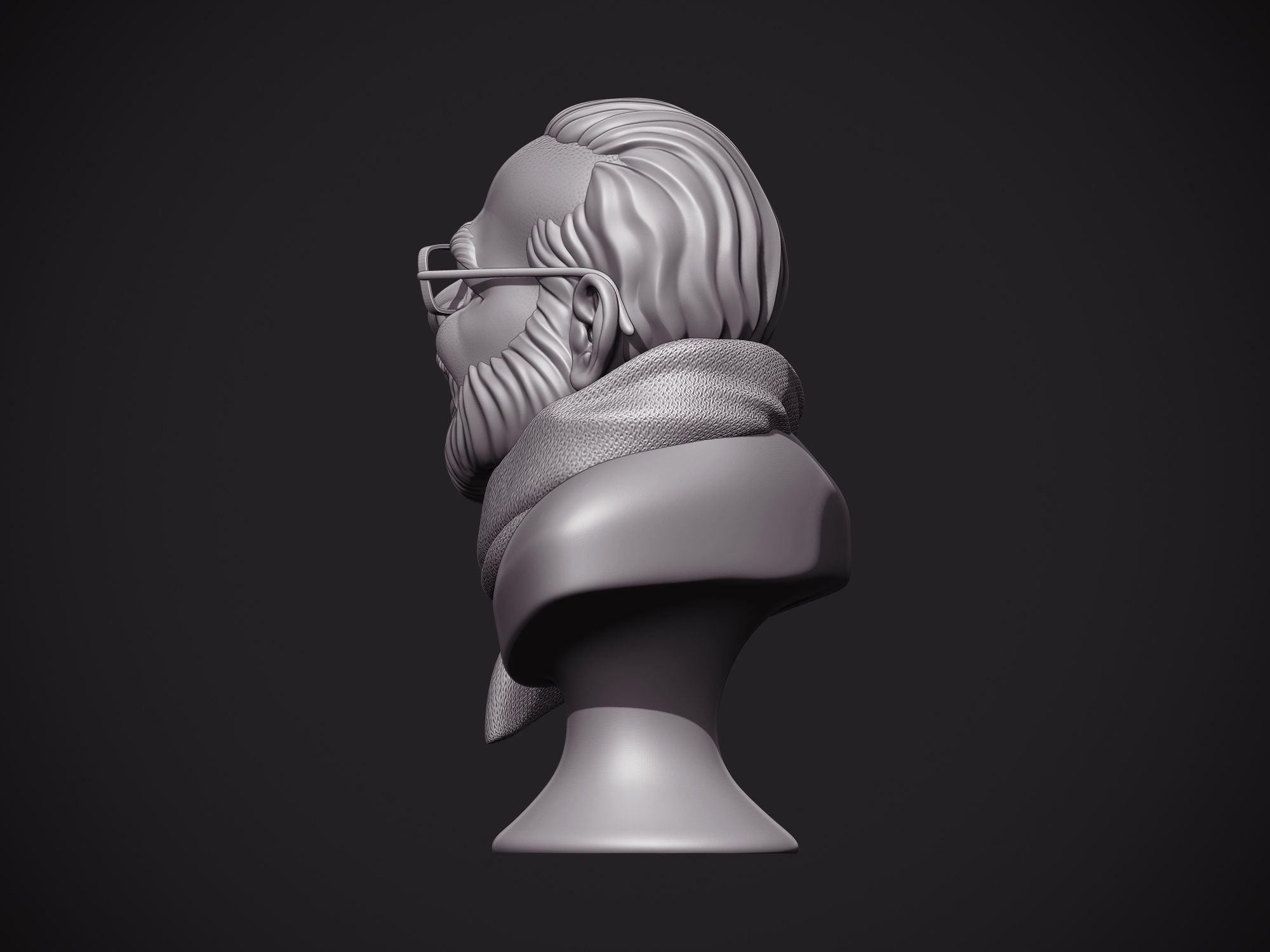 PM Modi Cartoon Bust 3D print model_27