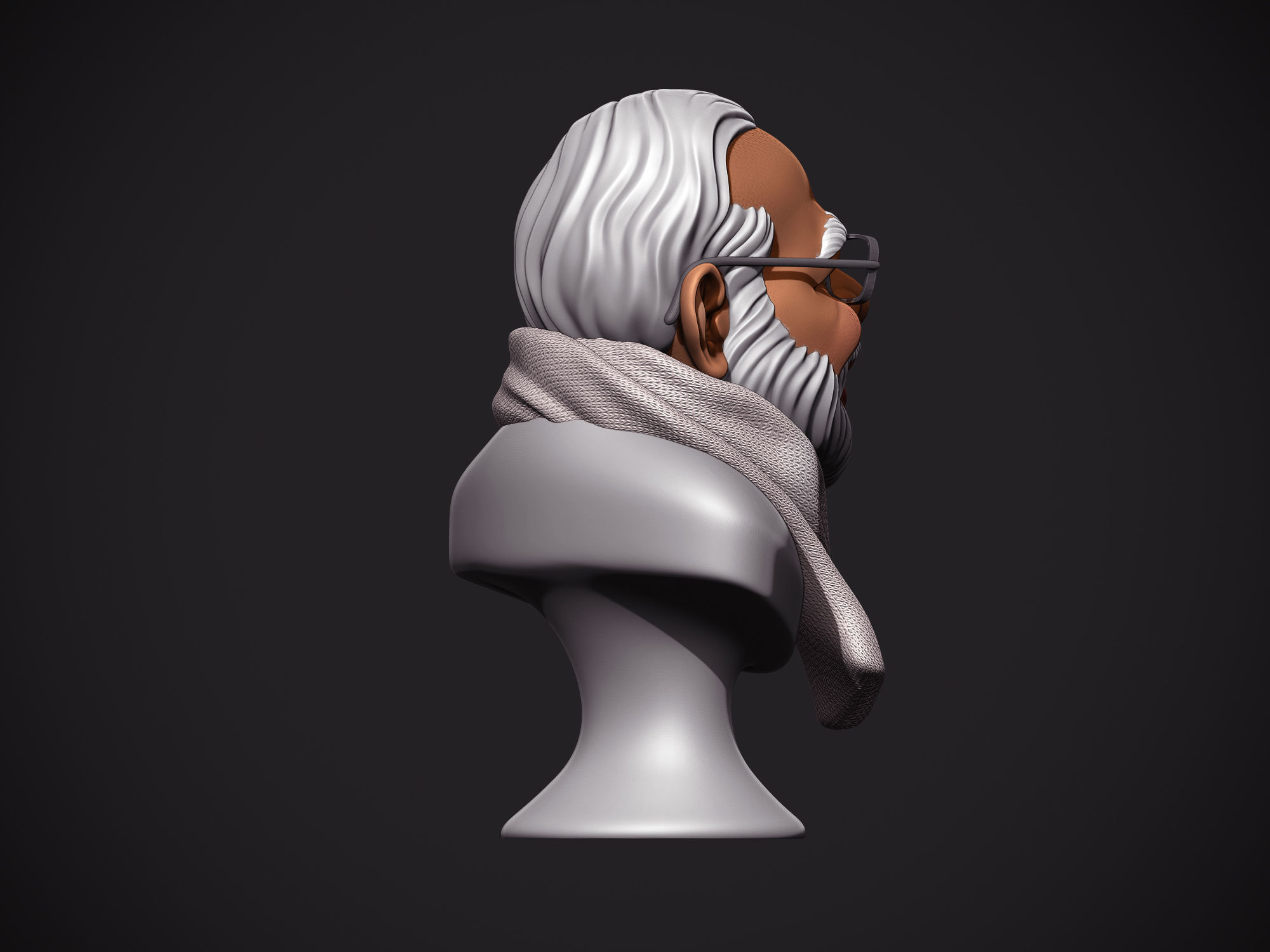 PM Modi Cartoon Bust 3D print model_6