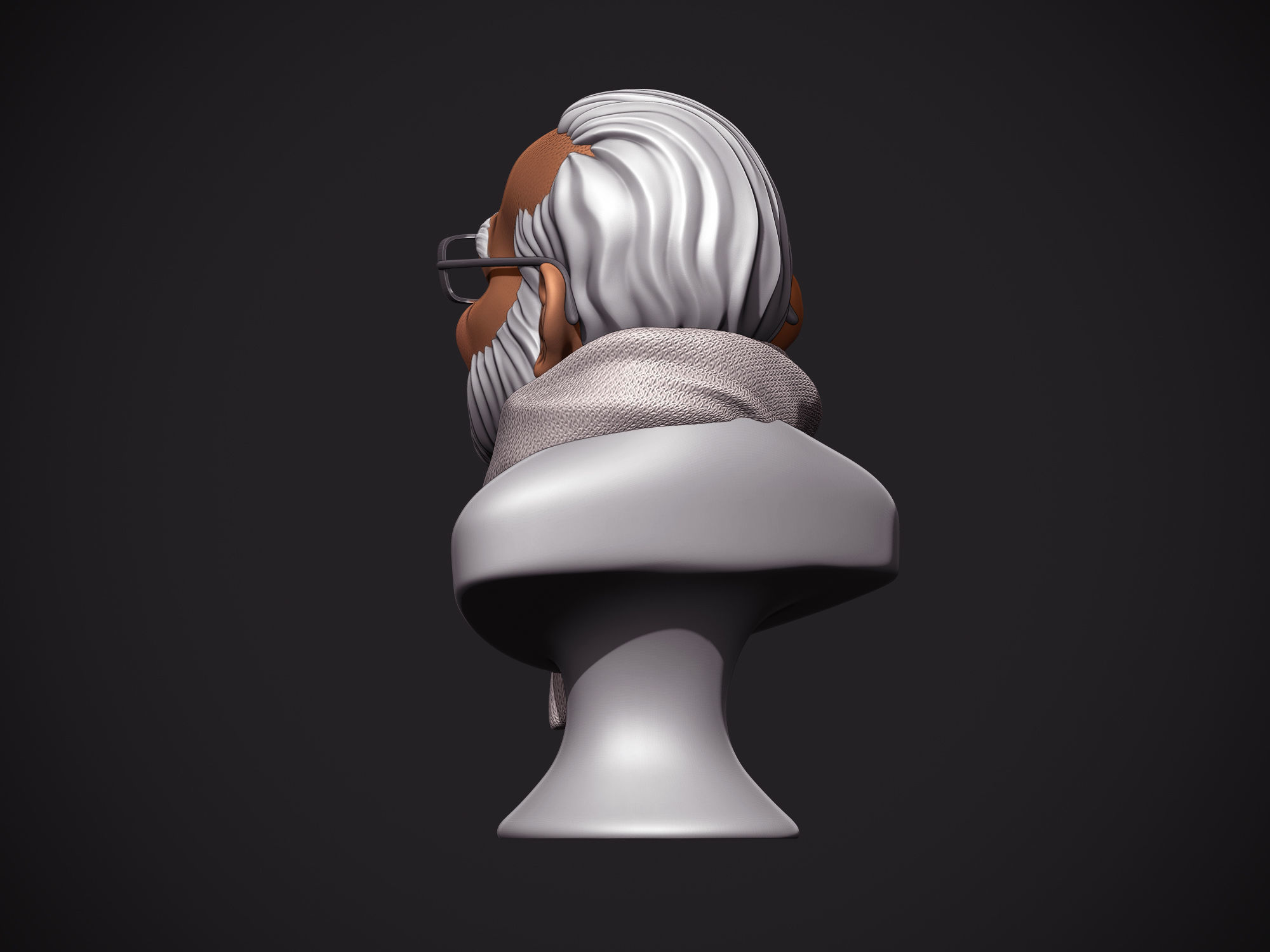 PM Modi Cartoon Bust 3D print model_10