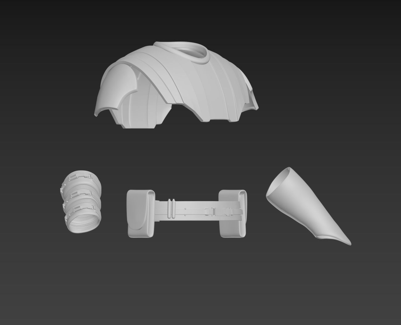 Star Wars Anakin Skywalker General Armor Cosplay 3D print model_7