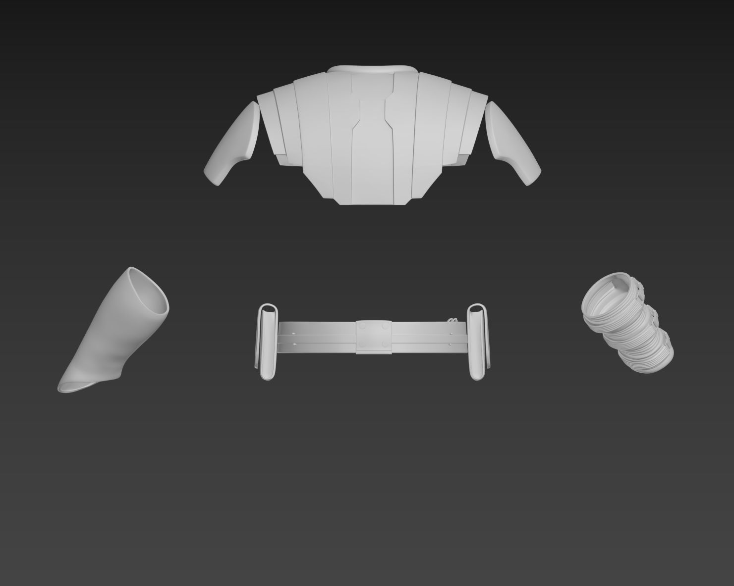 Star Wars Anakin Skywalker General Armor Cosplay 3D print model_4