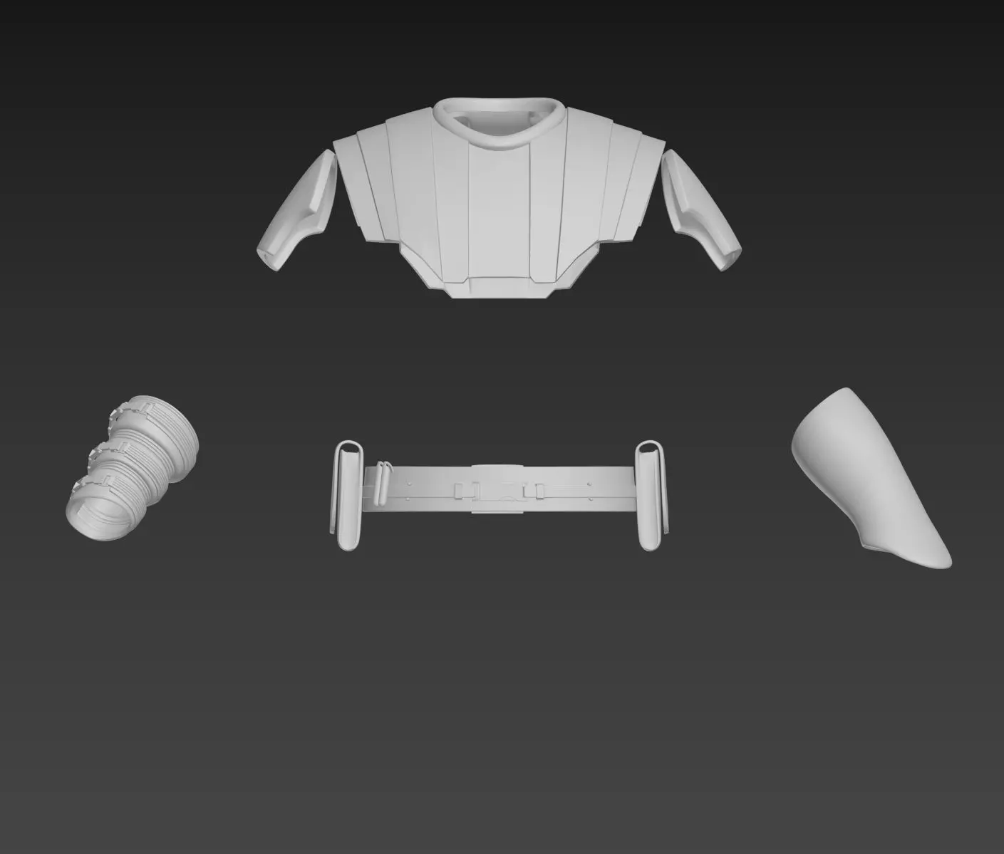 Star Wars Anakin Skywalker General Armor Cosplay 3D print model_0