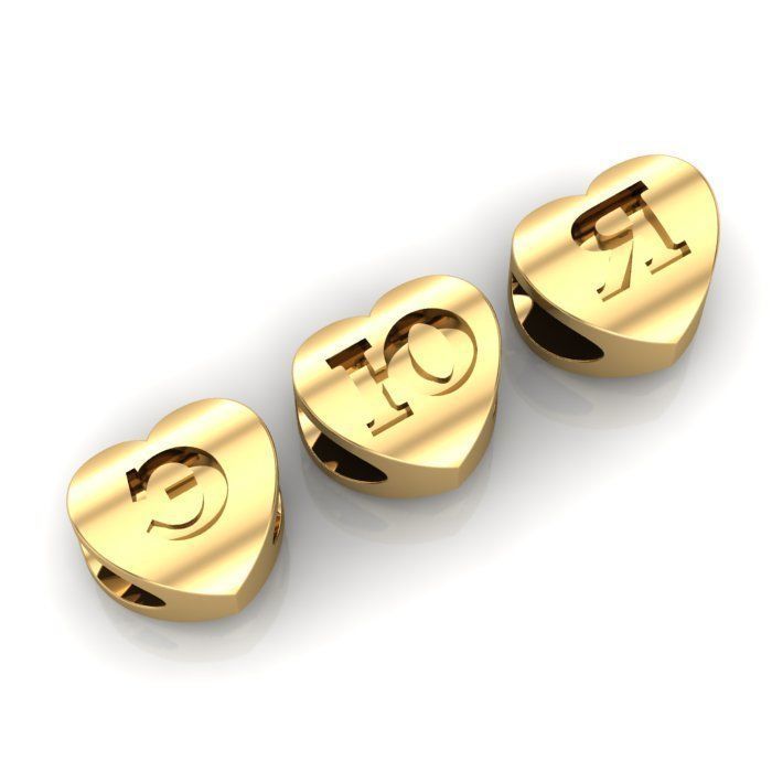 CHARMS RUSSIAN ALPHABET 3D print model_1