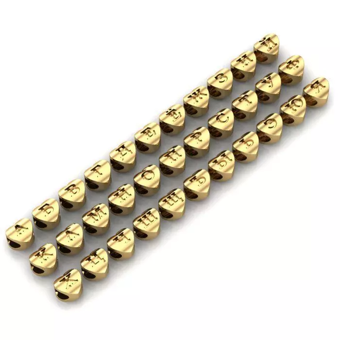 CHARMS RUSSIAN ALPHABET 3D print model_0