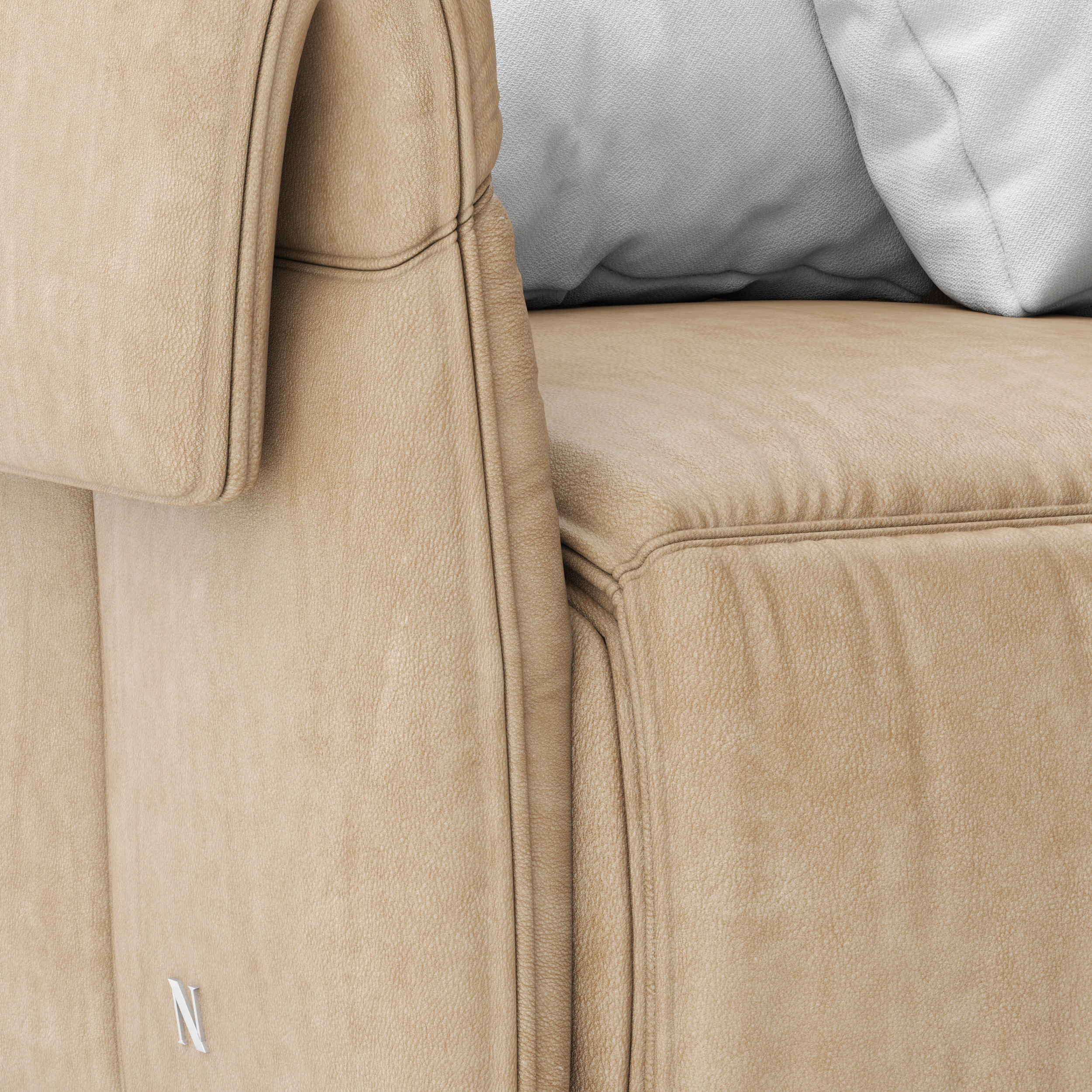 Natuzzi Seagull sofa 3D model_3