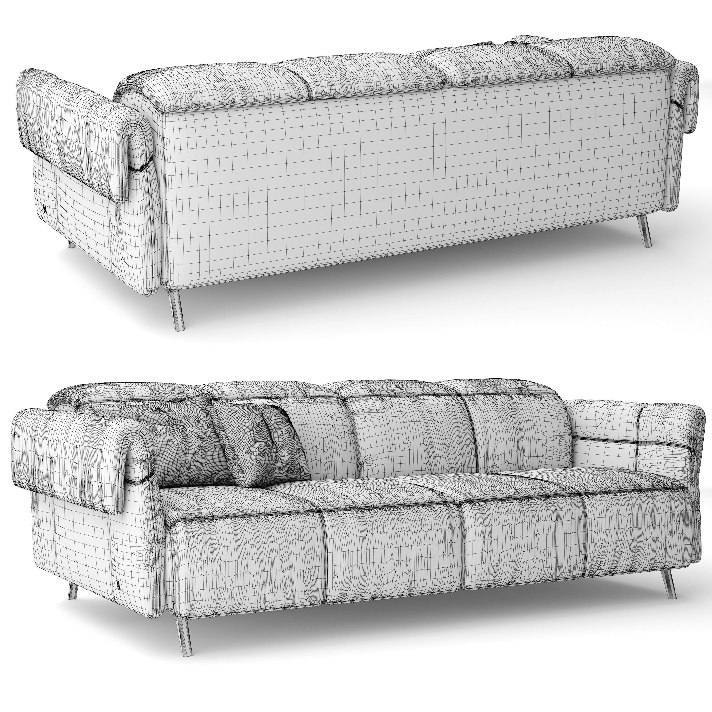 Natuzzi Seagull sofa 3D model_4