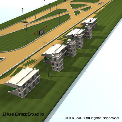 Complete Horserace 3D model_1