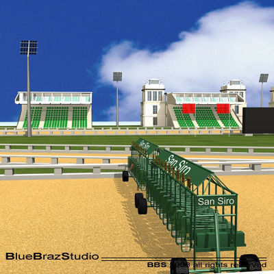 Complete Horserace 3D model_9