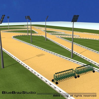 Complete Horserace 3D model_4