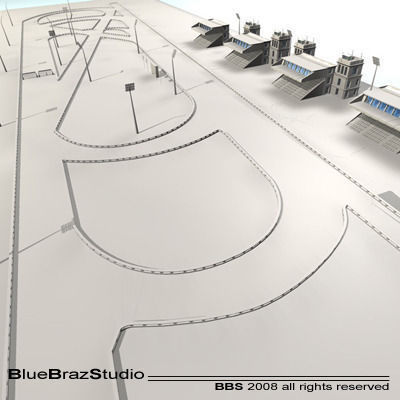 Complete Horserace 3D model_5