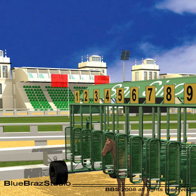 Complete Horserace 3D model_2