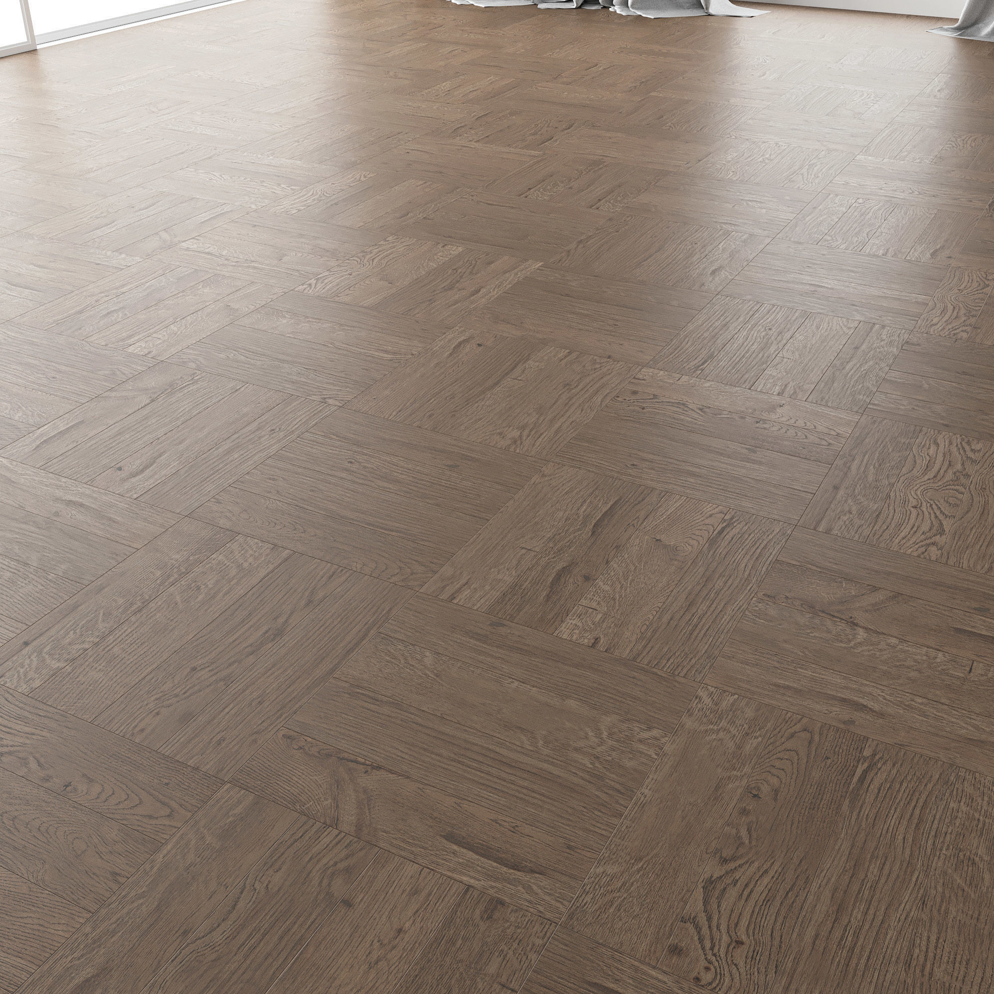 Parquet Oak Missisippi WWL set 4 3D model_1