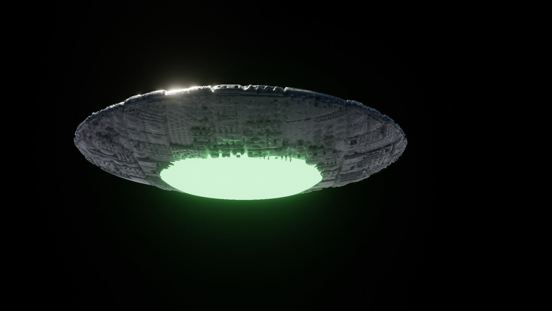 Spaceship 3D model and Kit ufo 3D models 3D Model Collection_24
