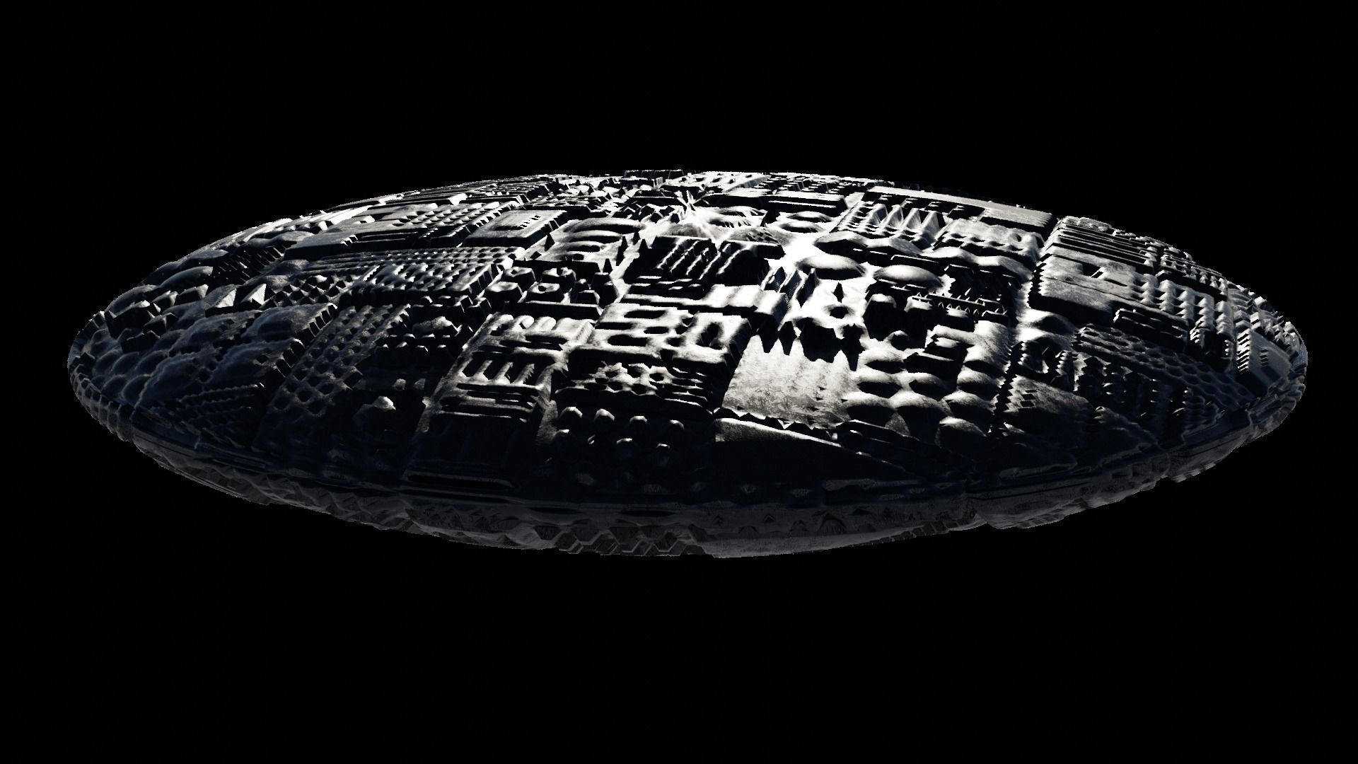 Spaceship 3D model and Kit ufo 3D models 3D Model Collection_30