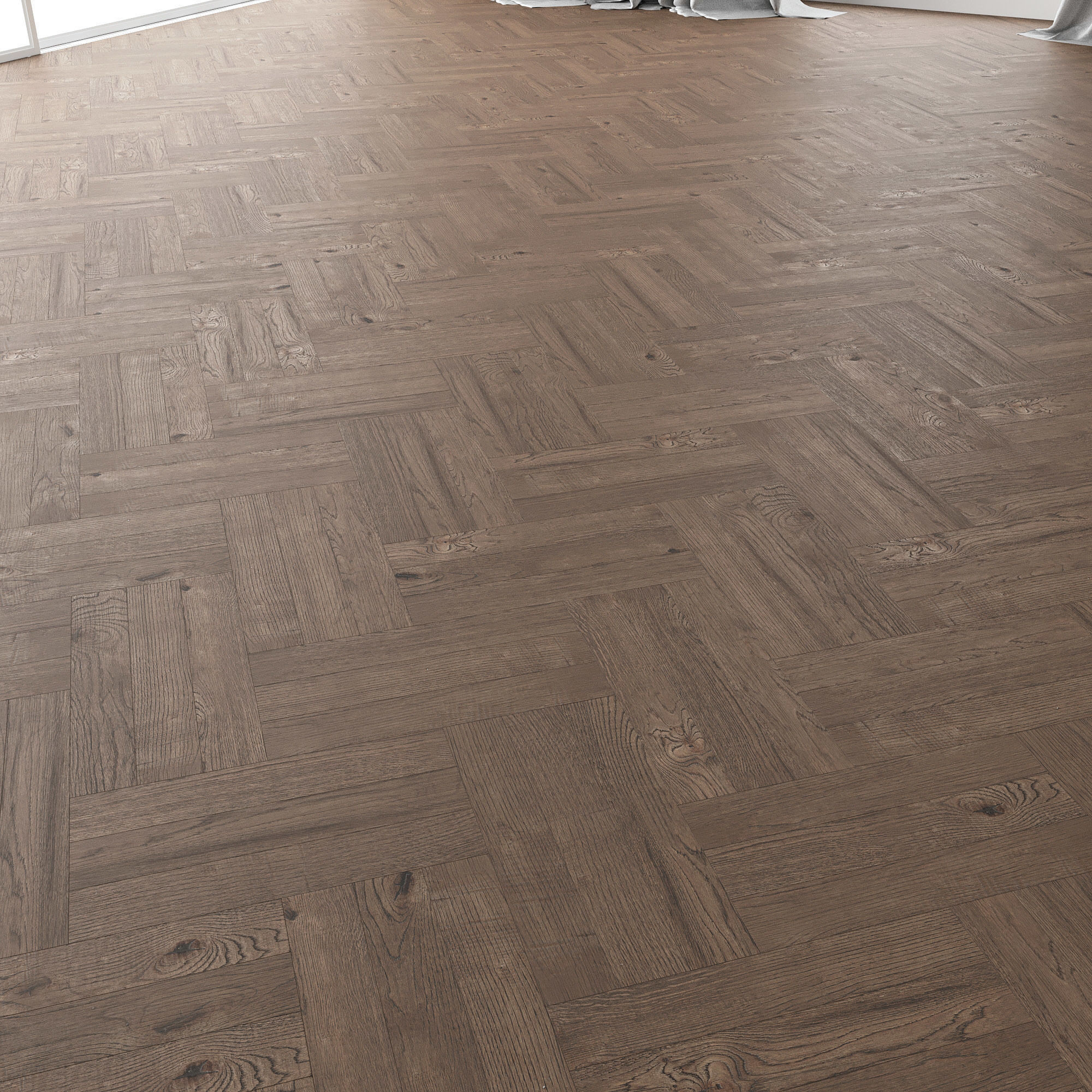 Parquet Oak Missisippi Wild Wood set 2 3D model_3