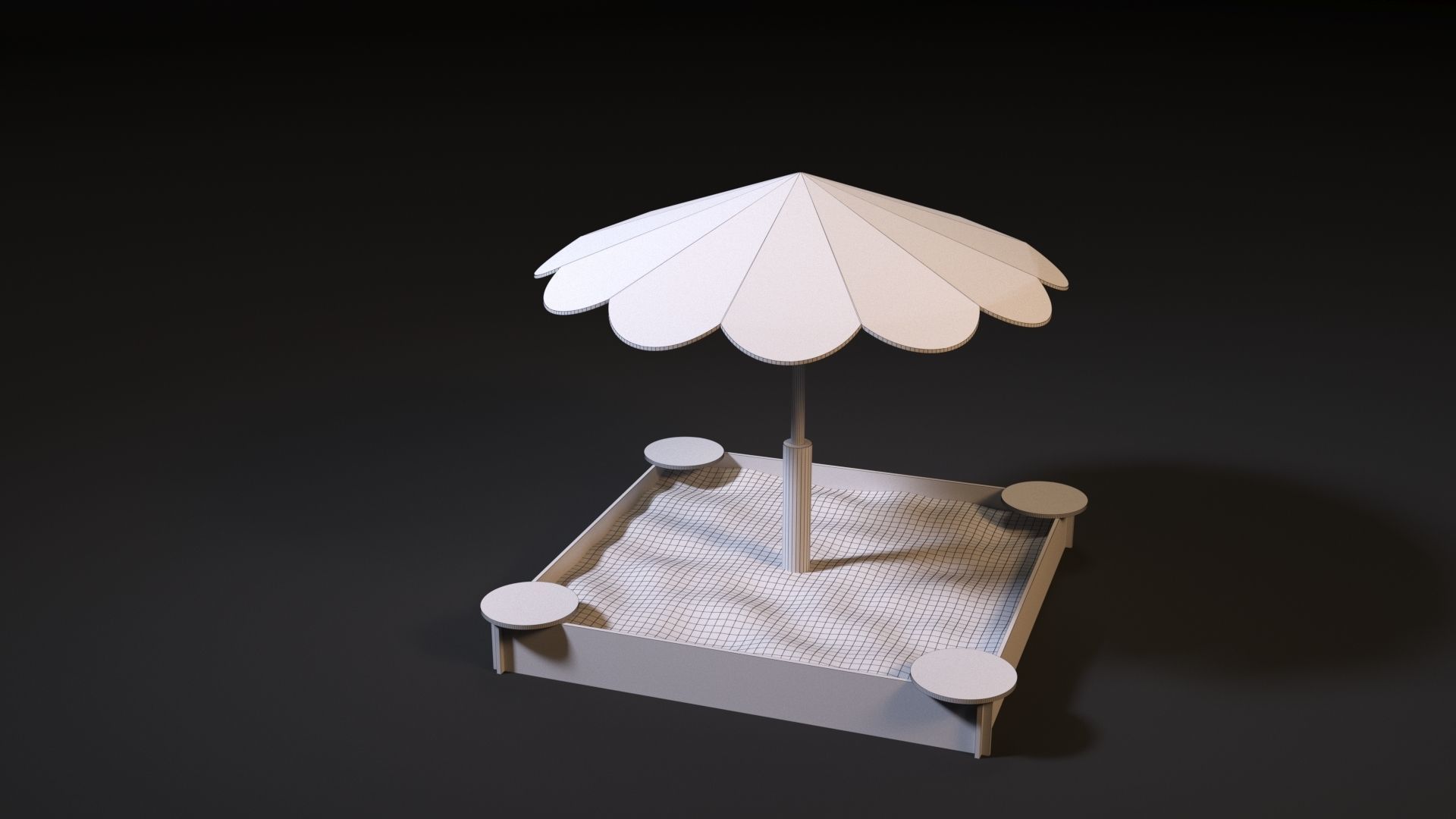 Sandbox Umbrella 3D model_7