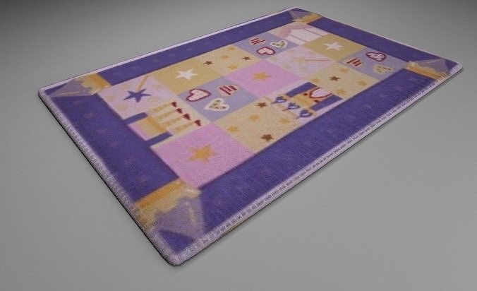 Carpet for kids room 3D model