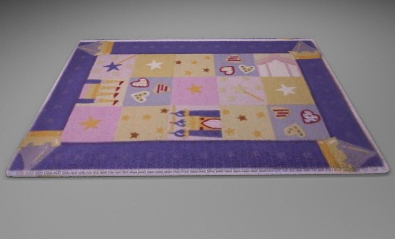 Carpet for kids room 3D model_1