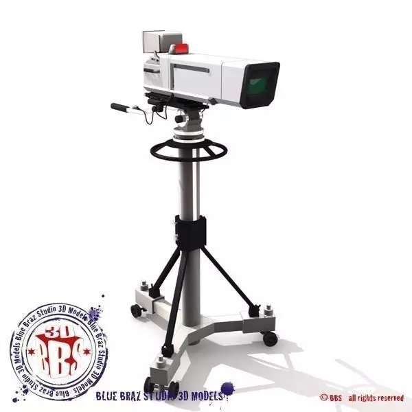 broadcast camera 3D model_0