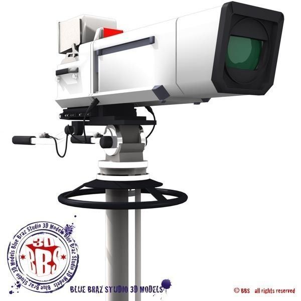 broadcast camera 3D model_8