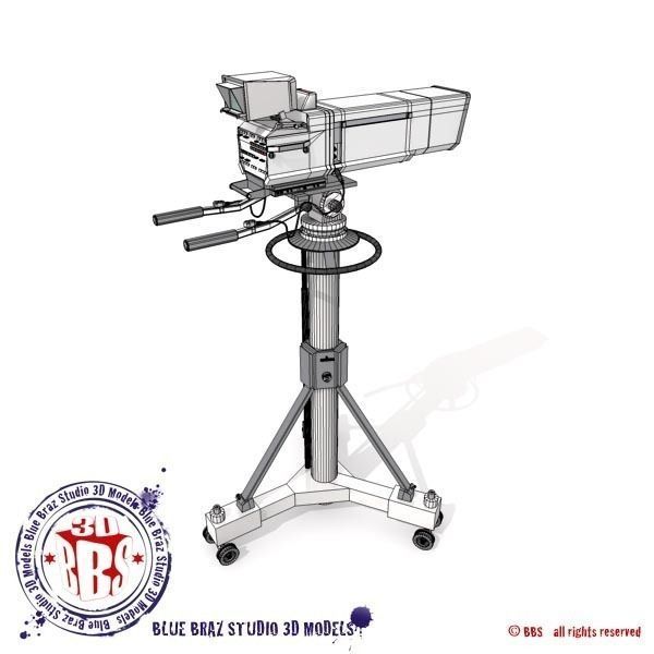 broadcast camera 3D model_4