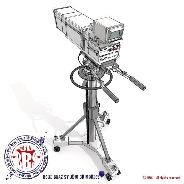 broadcast camera 3D model_6