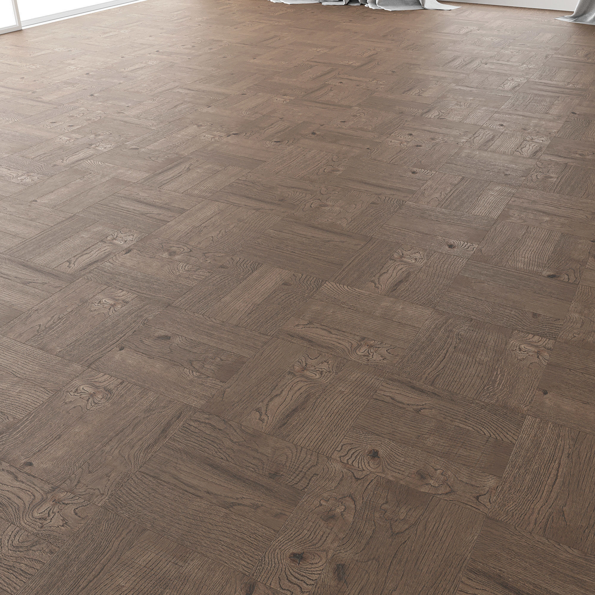Parquet Oak Missisippi Wild Wood set 3 3D model_3