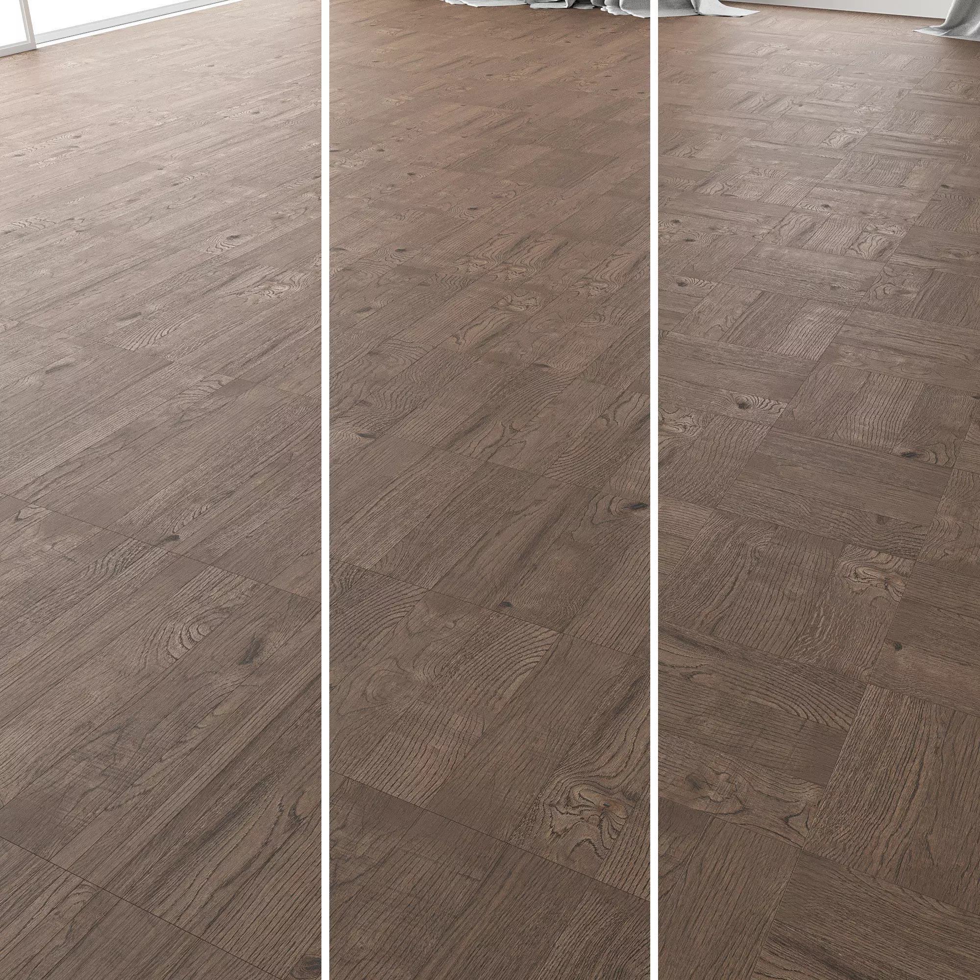 Parquet Oak Missisippi Wild Wood set 3 3D model_0