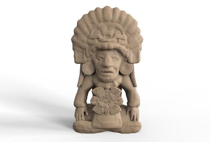 Aztec Figurine 3D print model