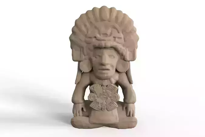 Aztec Figurine 3D print model