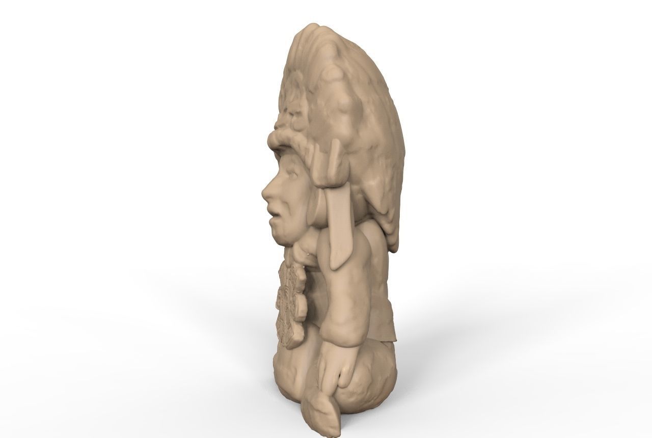 Aztec Figurine 3D print model_3
