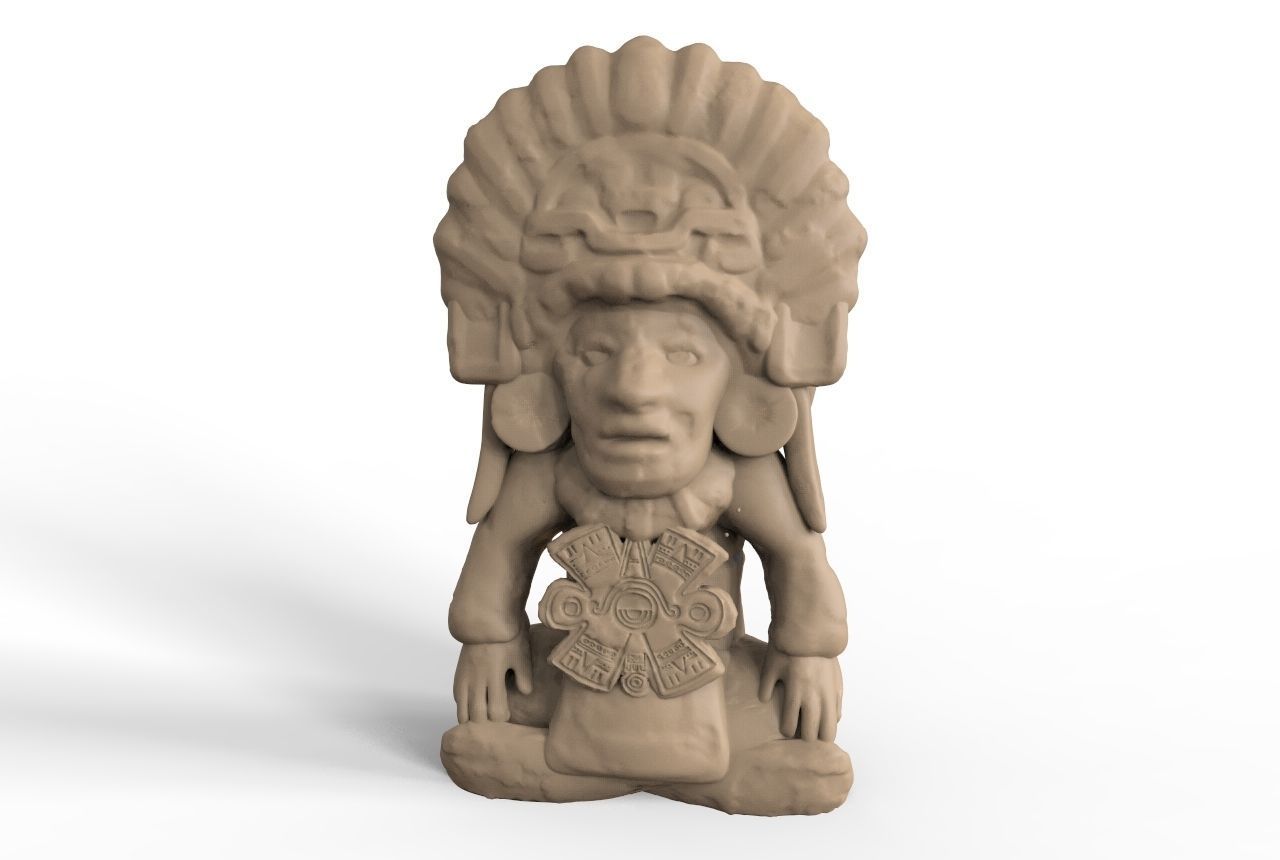 Aztec Figurine 3D print model_4