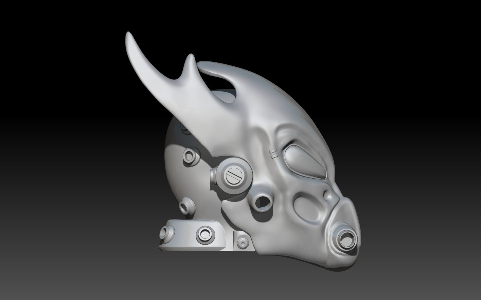 Fallout Tactics Helmet 3D print model_3