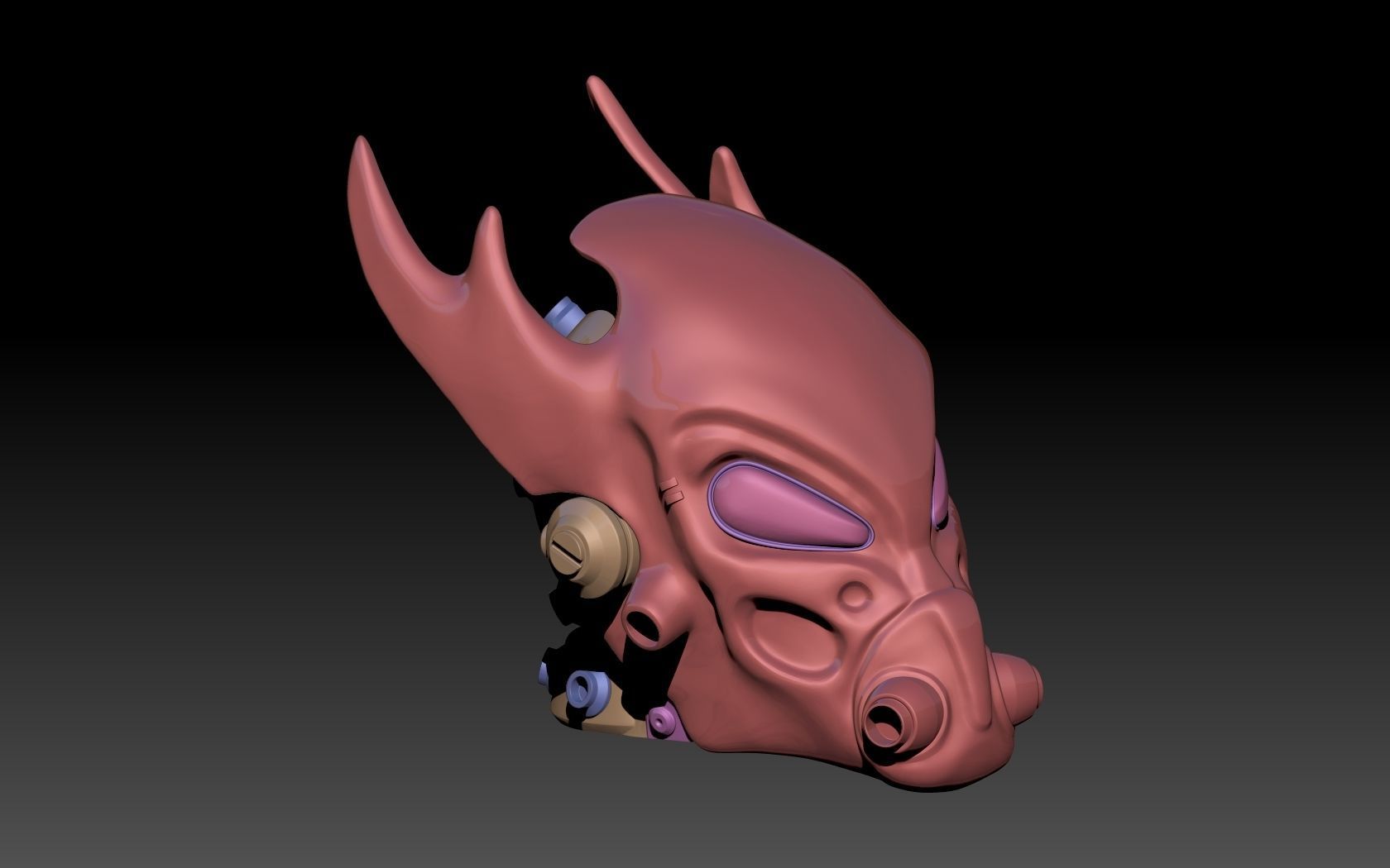 Fallout Tactics Helmet 3D print model_20