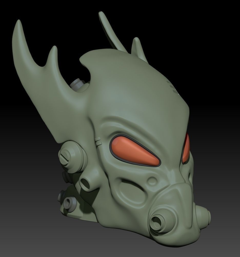 Fallout Tactics Helmet 3D print model_14