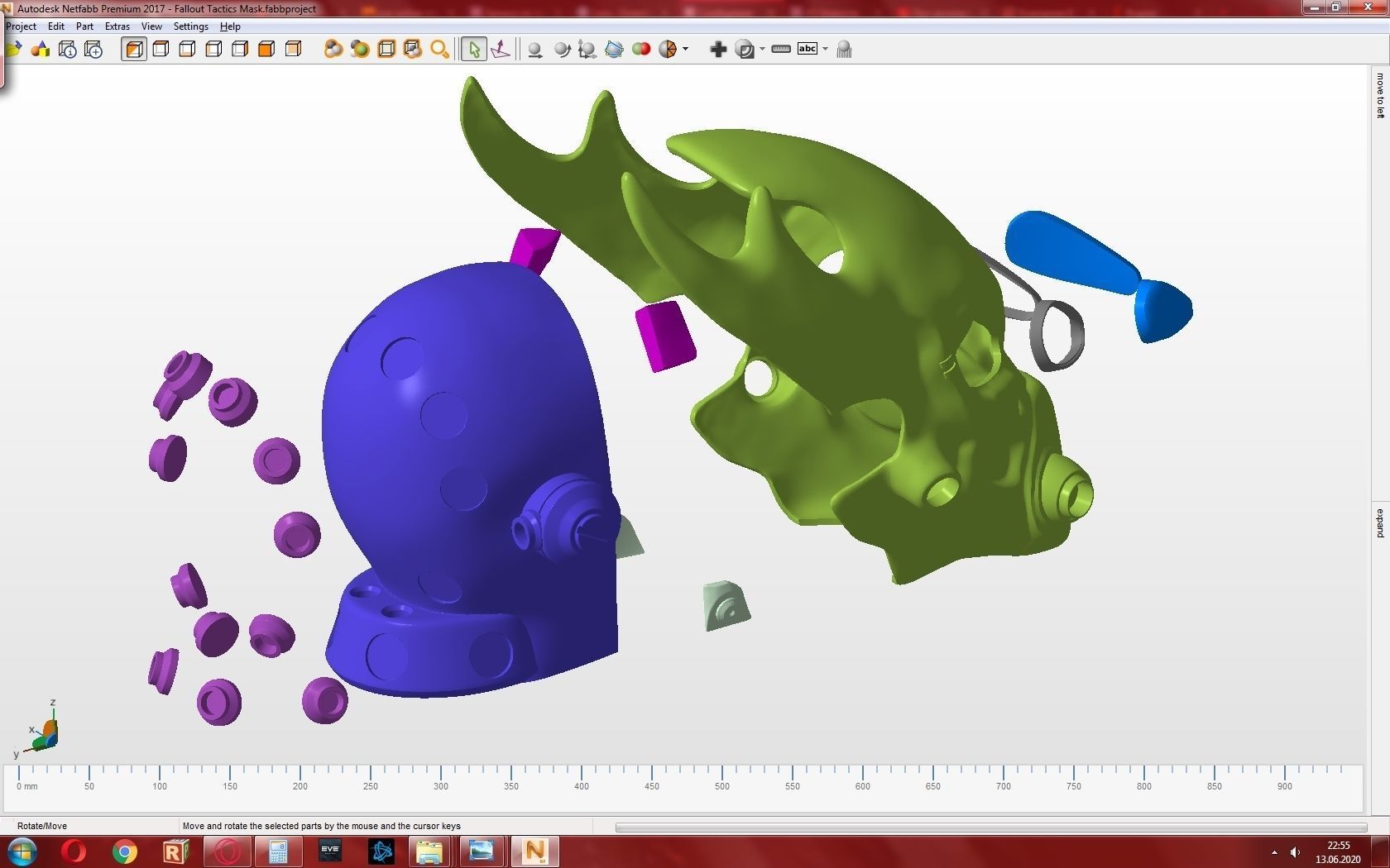 Fallout Tactics Helmet 3D print model_22
