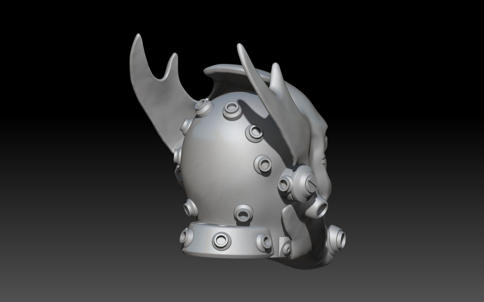 Fallout Tactics Helmet 3D print model_4