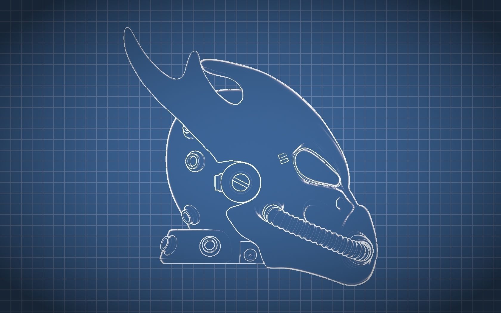 Fallout Tactics Helmet 3D print model_17