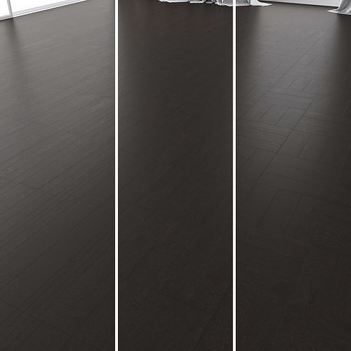Parquet Oak Black WWL set 3 3D model