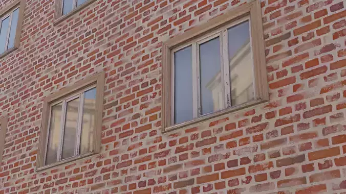 Window Model And Plane Texture Low-poly 3D model