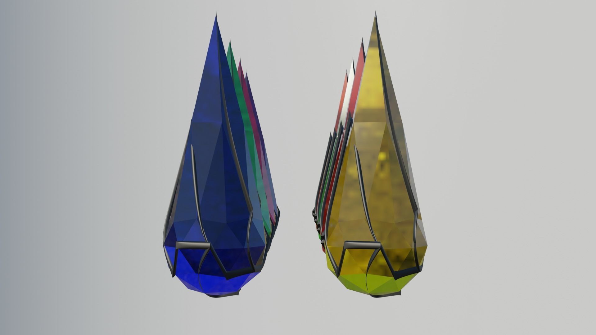 Magical Crystals  3D model_2