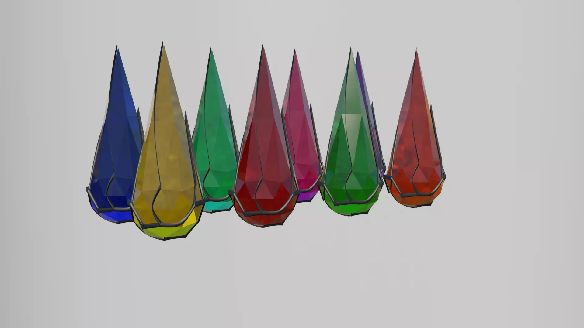 Magical Crystals  3D model_0